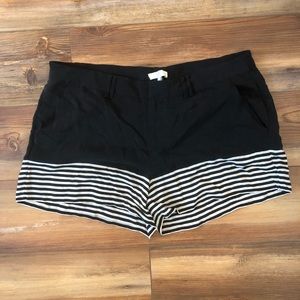 PRICE DROP ⬇️ NWT Joie Black/White Silk Shorts